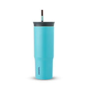 Owala tumbler with removable straw 710ml bright base with dark lid