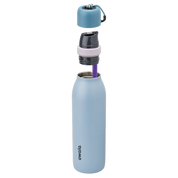Owala blue freesip twist bottle 535ml with blue lid half off