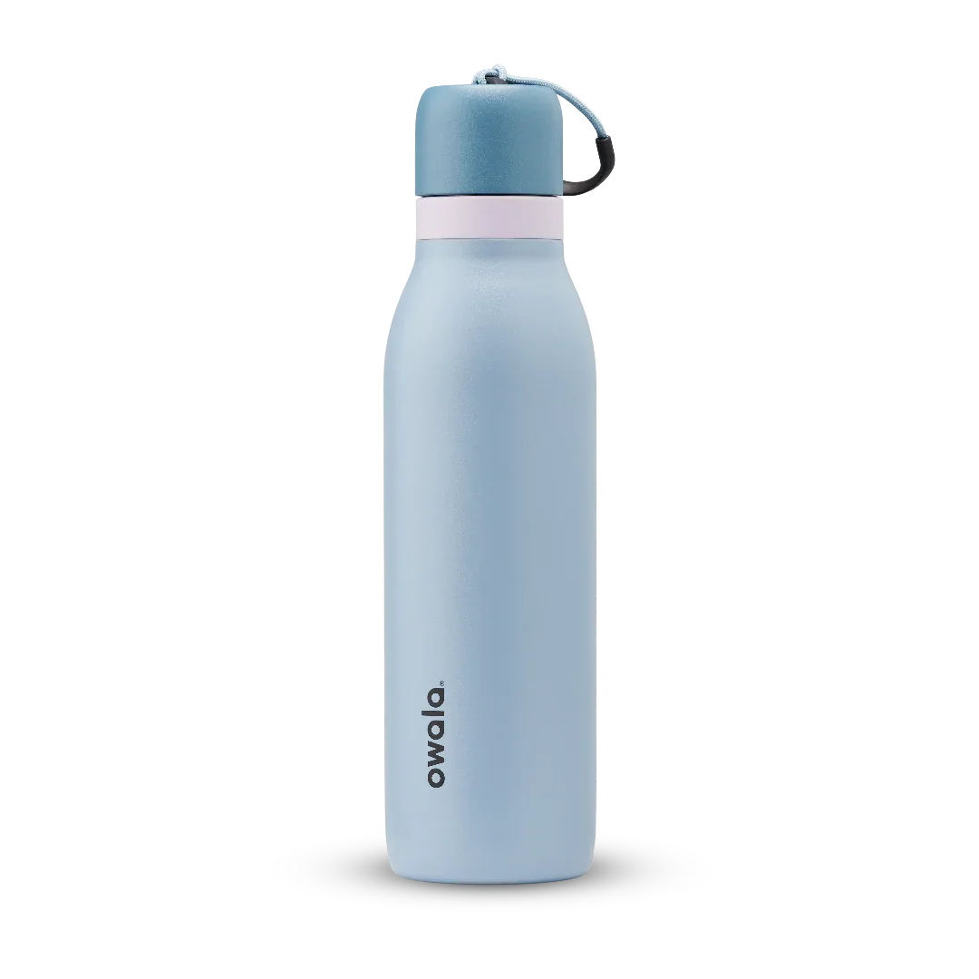 Owala blue freesip twist bottle 535ml with blue lid