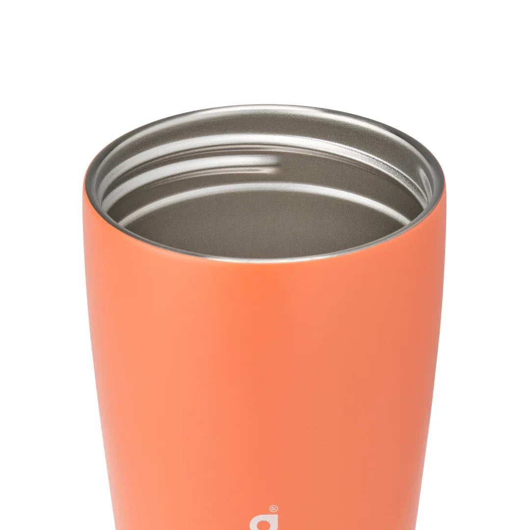 Owala smoothsip slider insulated stainless steel coffee cup 355ml orange  base without lid