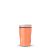 Owala smoothsip slider insulated stainless steel coffee cup 355ml orange  base with light lid