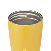 Owala smoothsip slider insulated stainless steel coffee cup 355ml yellow base without lid
