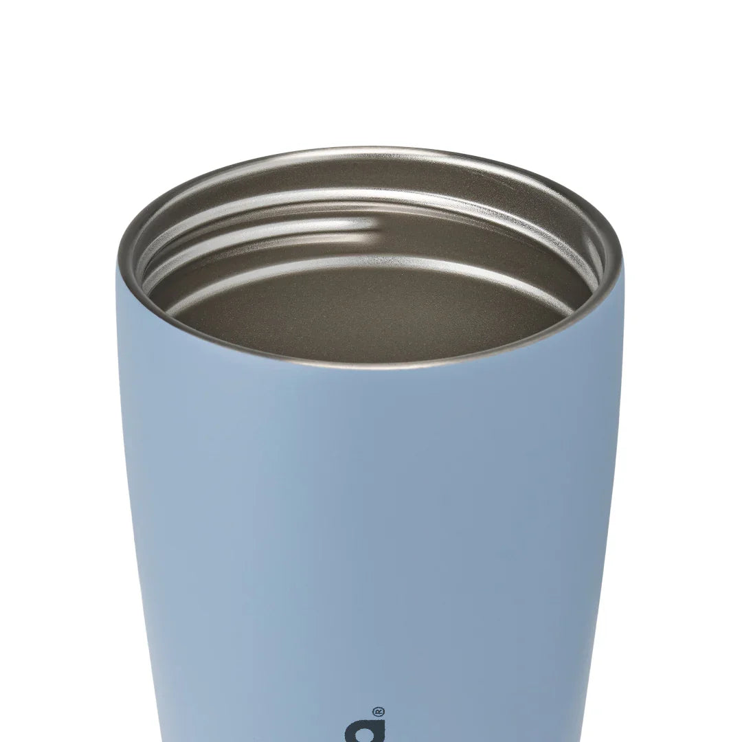 Owala smoothsip slider insulated stainless steel coffee cup 355ml light blue base without lid