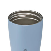 Owala smoothsip slider insulated stainless steel coffee cup 355ml light blue base without lid