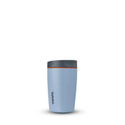 Owala smoothsip slider insulated stainless steel coffee cup 355ml light blue base with dark lid