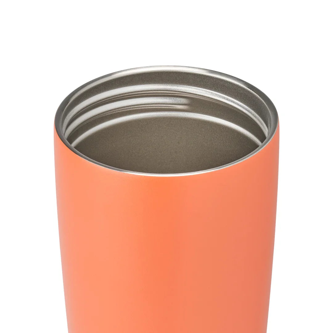 Owala smoothsip slider insulated stainless steel coffee cup 590ml orange  base without lid