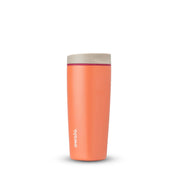 Owala smoothsip slider insulated stainless steel coffee cup 590ml orange  base with light lid