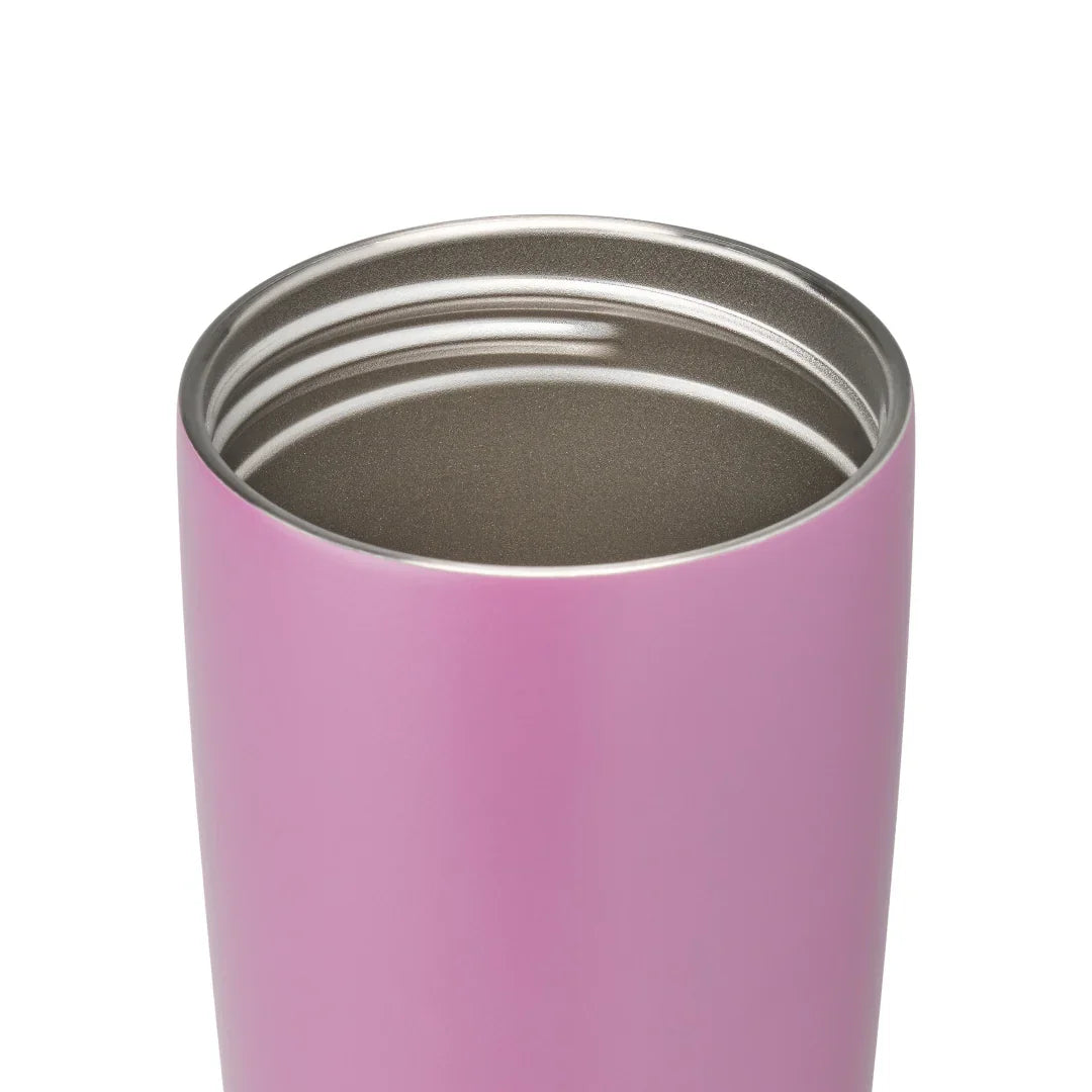 Owala smoothsip slider insulated stainless steel coffee cup 590ml purple base without lid
