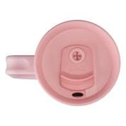 Owala stainless steel insulated tumbler with handle and straw 1185ml blush pink base with blush pink lid top down view