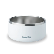 Owala stainless steel white pet bowl