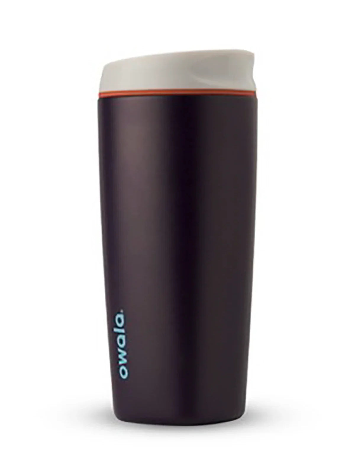 Owala smoothsip insulated stainless steel coffee cup dark base with light lid