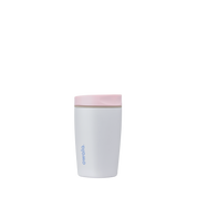 Owala smoothsip slider insulated stainless steel coffee cup 355ml blush pink base with light pink lid