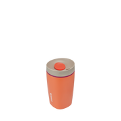 Owala smoothsip slider insulated stainless steel coffee cup 355ml orange  base with light lid high view