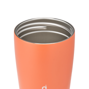 Owala smoothsip slider insulated stainless steel coffee cup 355ml orange  base without lid