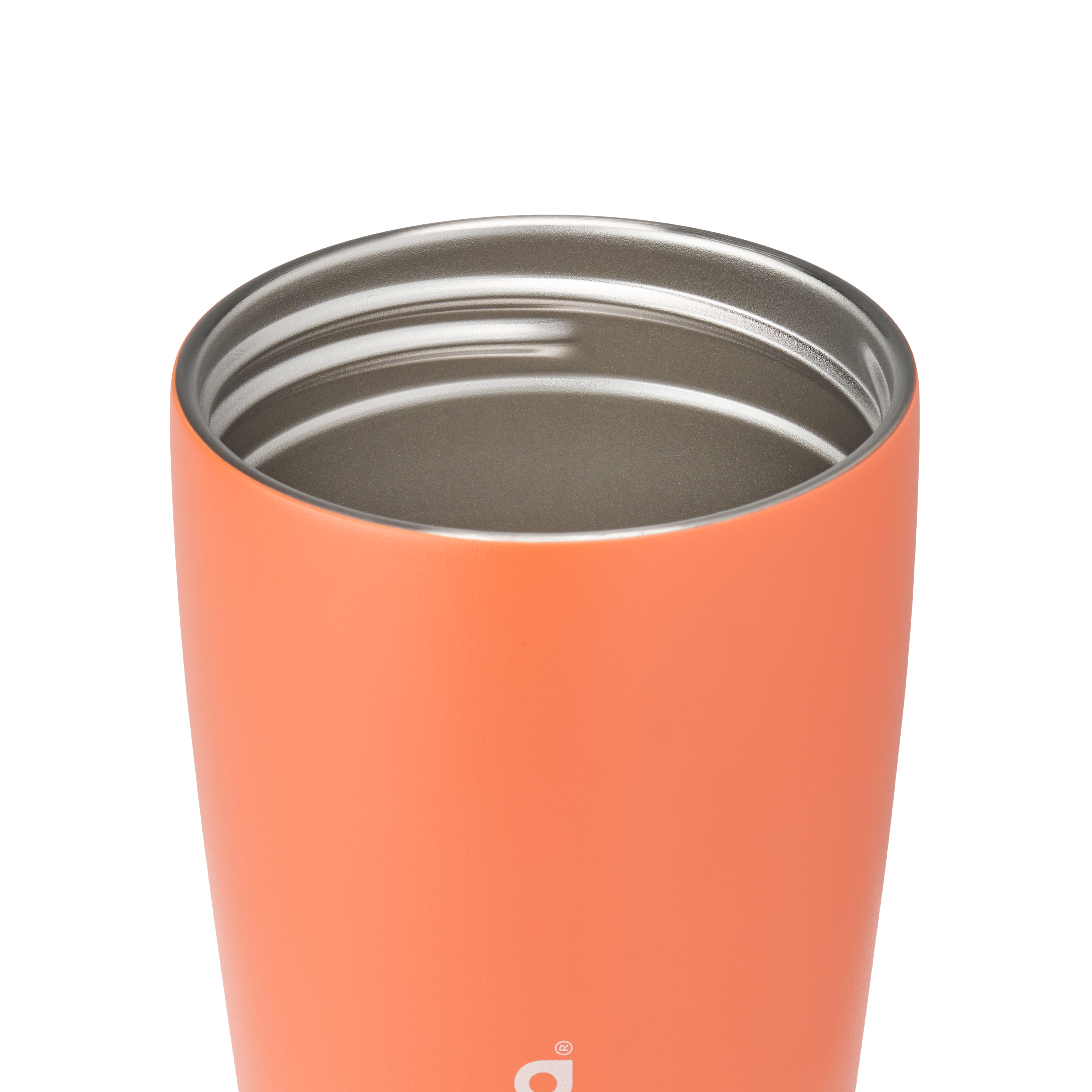 Owala smoothsip slider insulated stainless steel coffee cup 355ml orange  base without lid