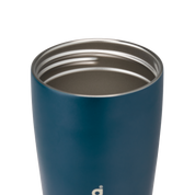 Owala smoothsip slider insulated stainless steel coffee cup 355ml blue base without lid