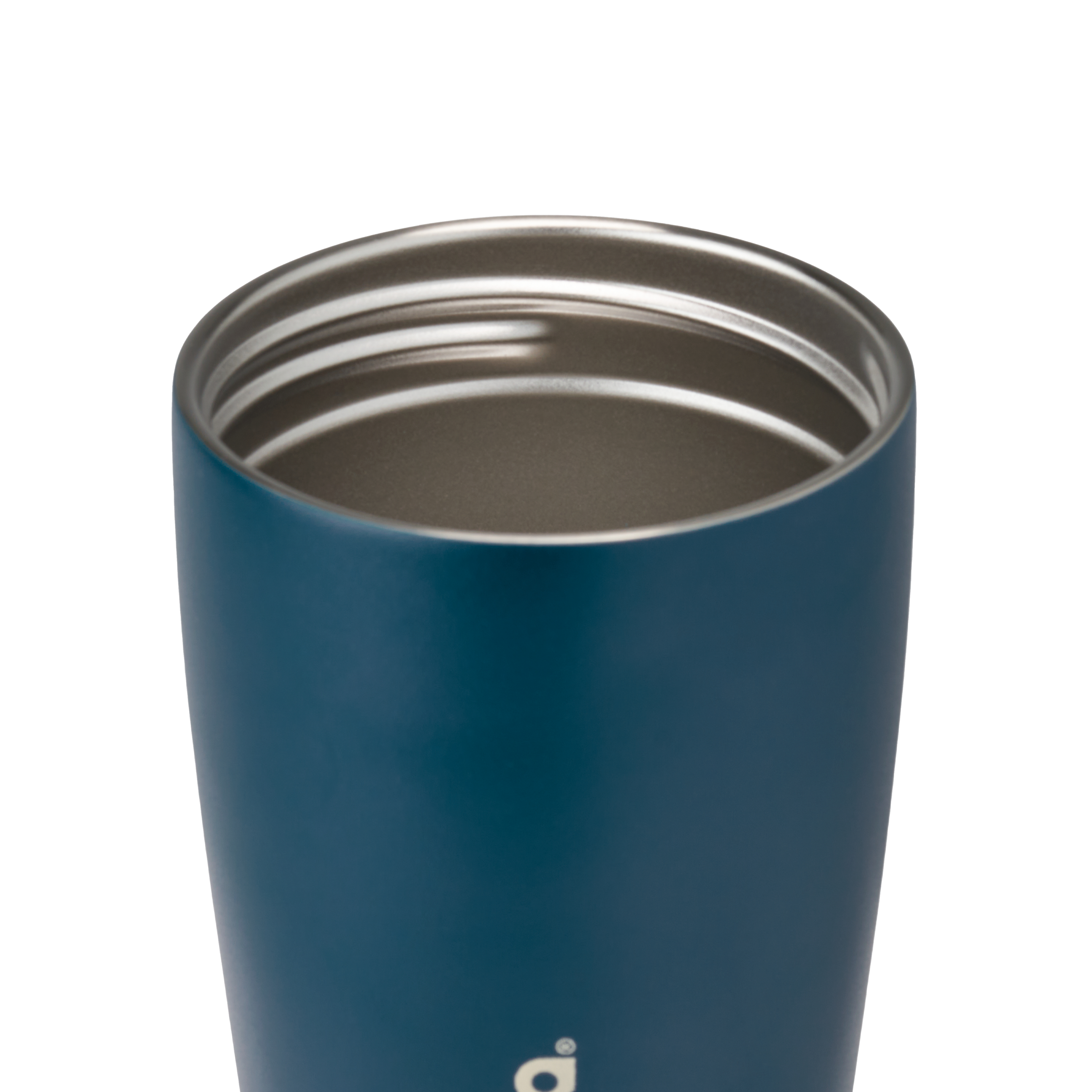 Owala smoothsip slider insulated stainless steel coffee cup 355ml blue base without lid