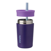 Owala kids stainless steel tumbler with silicone straw 355ml purple lid half off