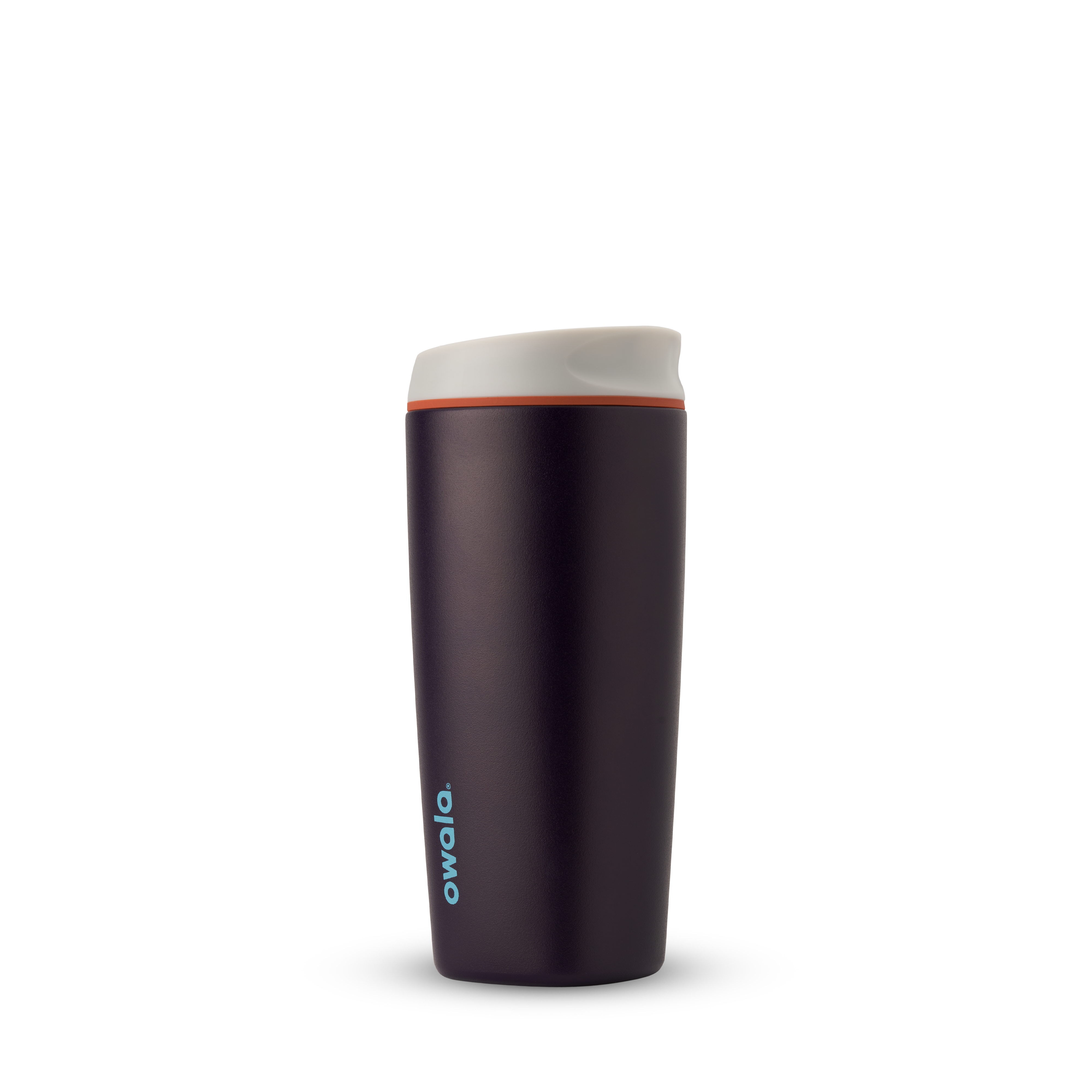 Owala smoothsip insulated stainless steel coffee cup dark base with light lid