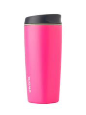 Owala smoothsip insulated stainless steel coffee cup pink base with dark lid